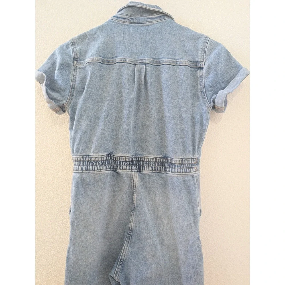 Abercrombie Kids Denim Jumper 11/12 Short Sleeve Lightwash One Piece